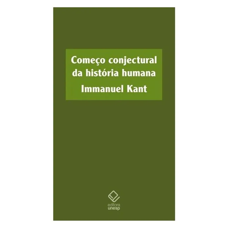 COMEÇO CONJECTURAL DA HISTÓRIA HUMANA
