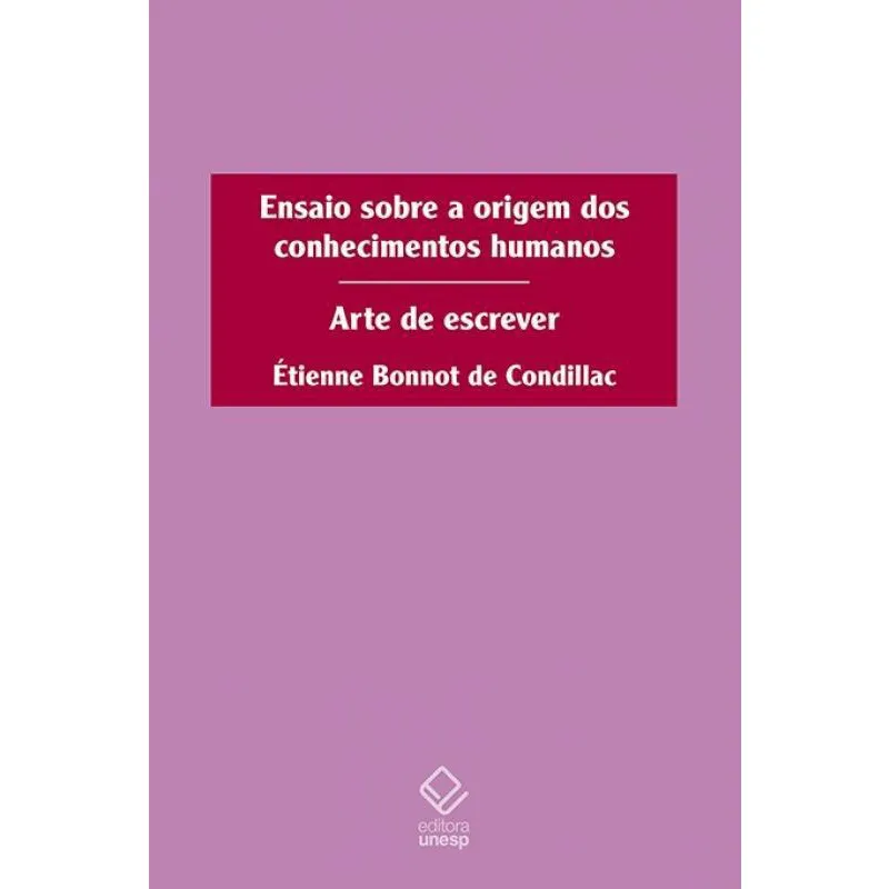 Livro Ensaio Sobre A Origem Dos Conhecimentos Humanos
