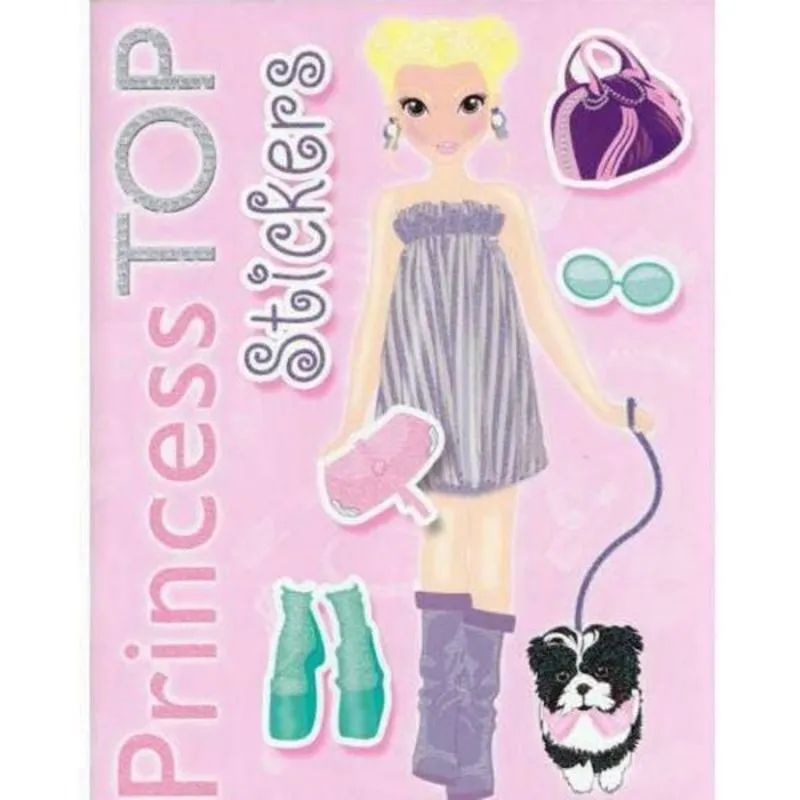 PRINCESS TOP - STICKERS ROSA