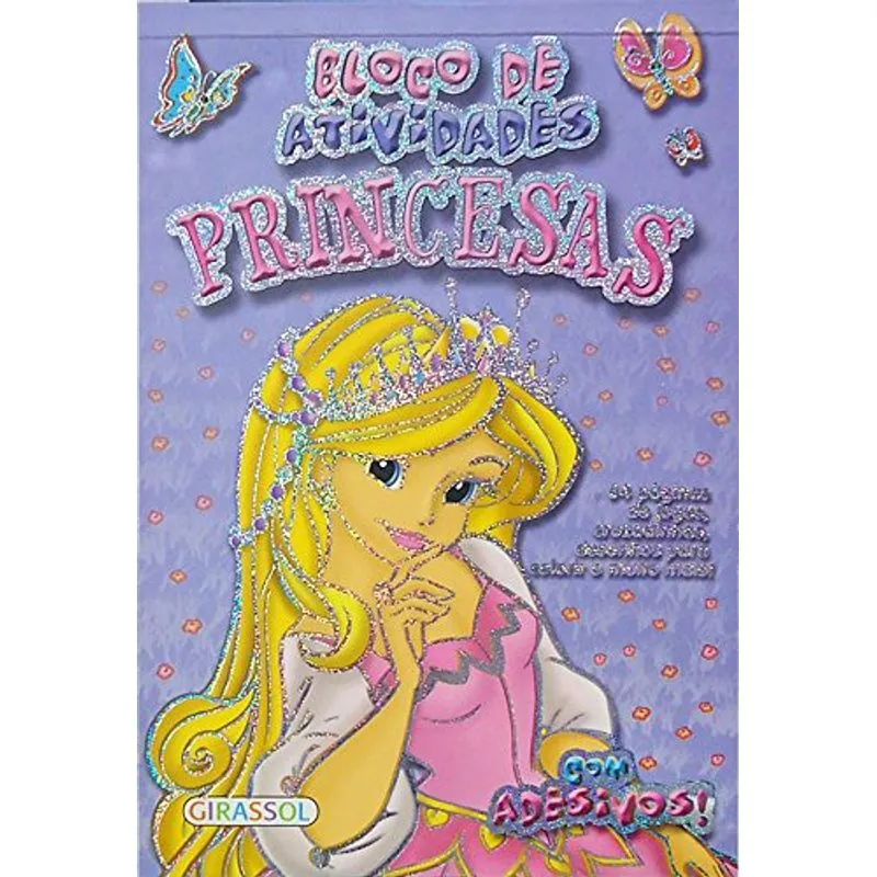 Bloco de atividades princesas: Lilás