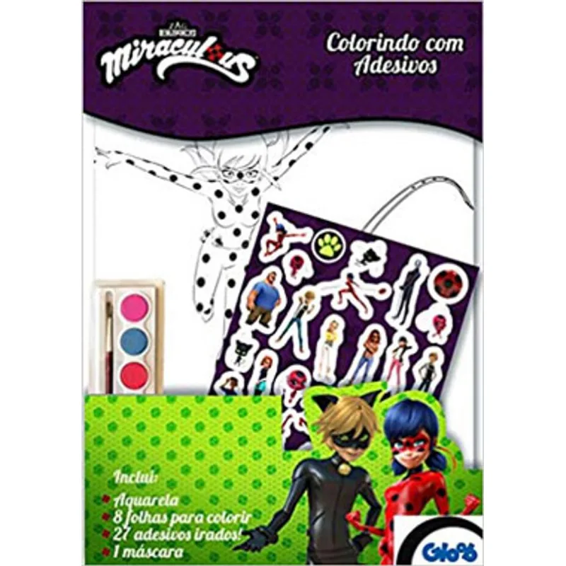 LADYBUG - COLORINDO COM ADESIVOS - VOL. 3