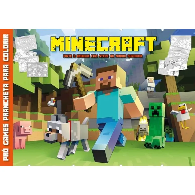 Minecraft Prancheta para Colorir