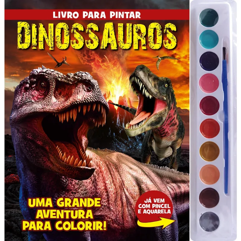 Livro - Dinossauros Livro Para Pintar