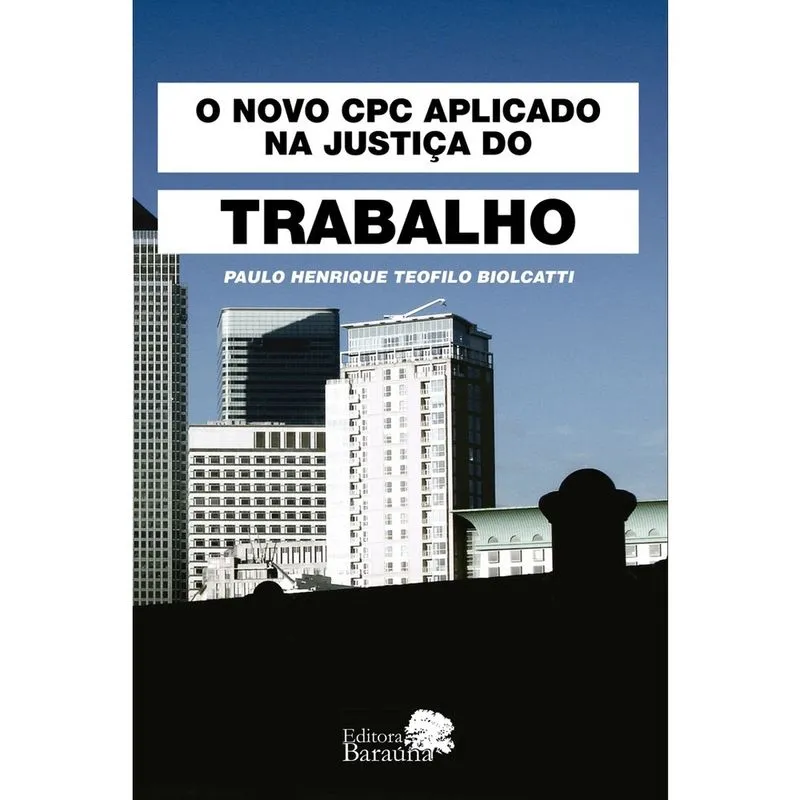 Livro - O novo CPC aplicado na justiça do trabalho