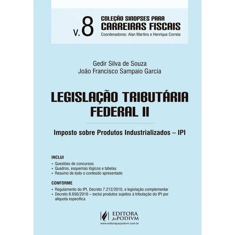 Legislacao Tributaria Federal Ii - Juspodivm