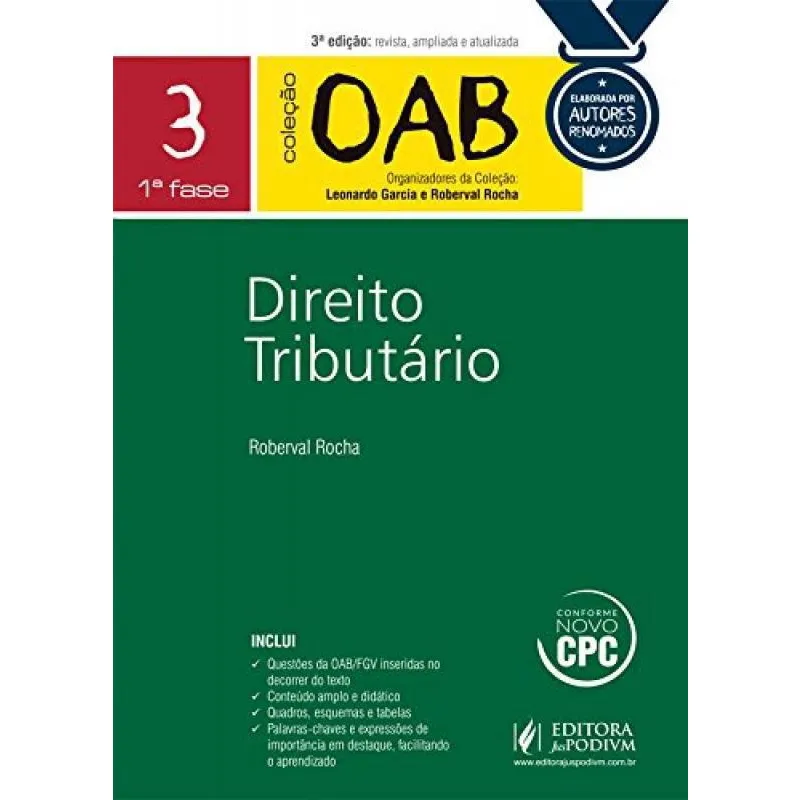 Direito Tributário - Vol.3 - Coleção Oab - 2017