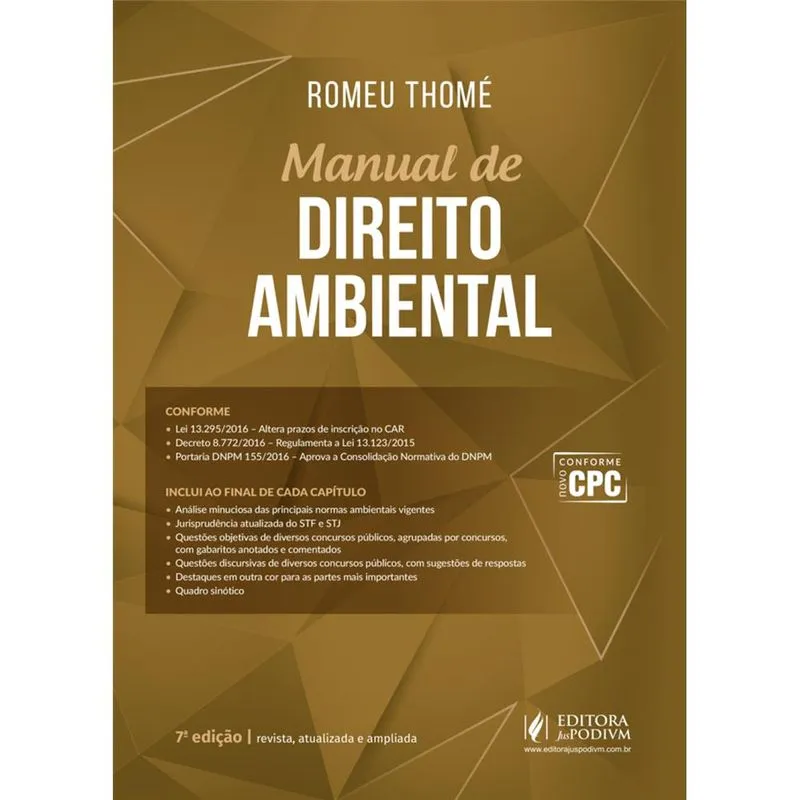 Manual de direito ambiental