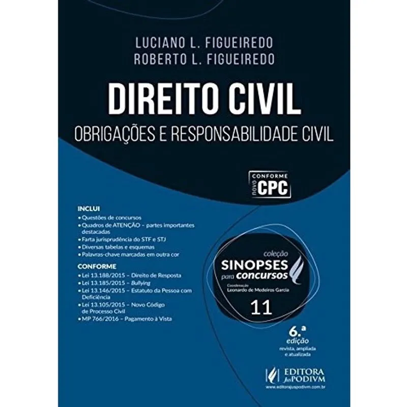 Direito civil - obrigacoes E responsabilidade civil - VOL.11 - col. Sinopses