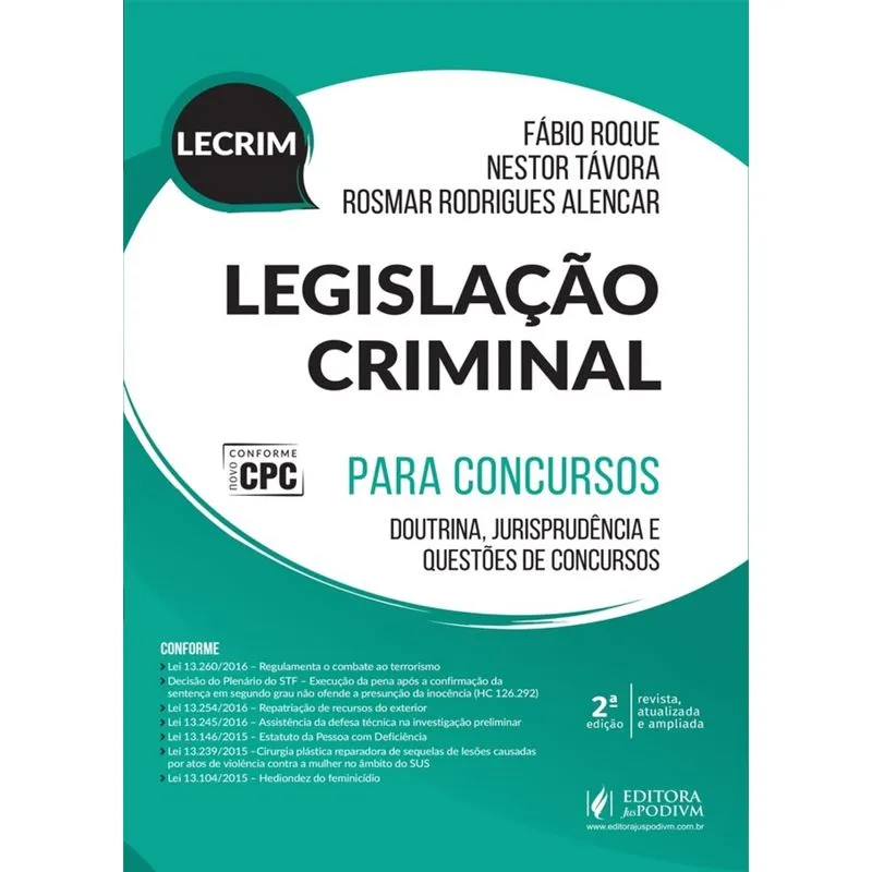 Legislacao Criminal - Juspodivm - 2 Ed