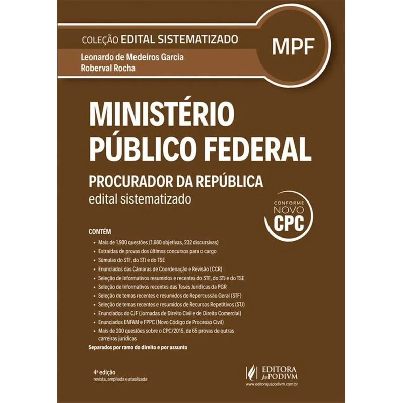 Ministerio Publico Federal - Procurador Da Republica - Juspodvim