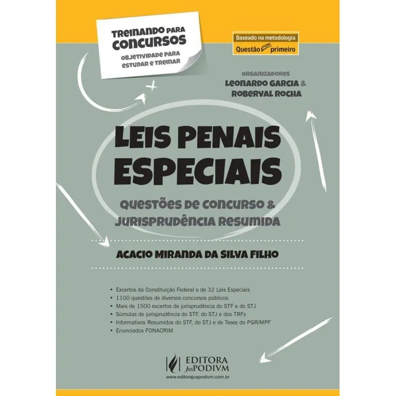 Treinando Para Concursos - Leis Penais Especiais - Juspodivm