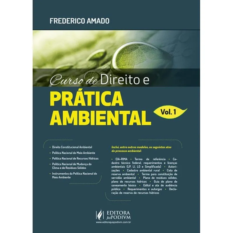 Curso De Direito E Pratica Ambiental - Vol 1 - Juspodivm