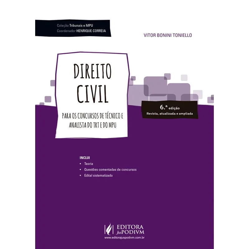 Direito Civil - Para Tecnico E Analista - Juspodivm