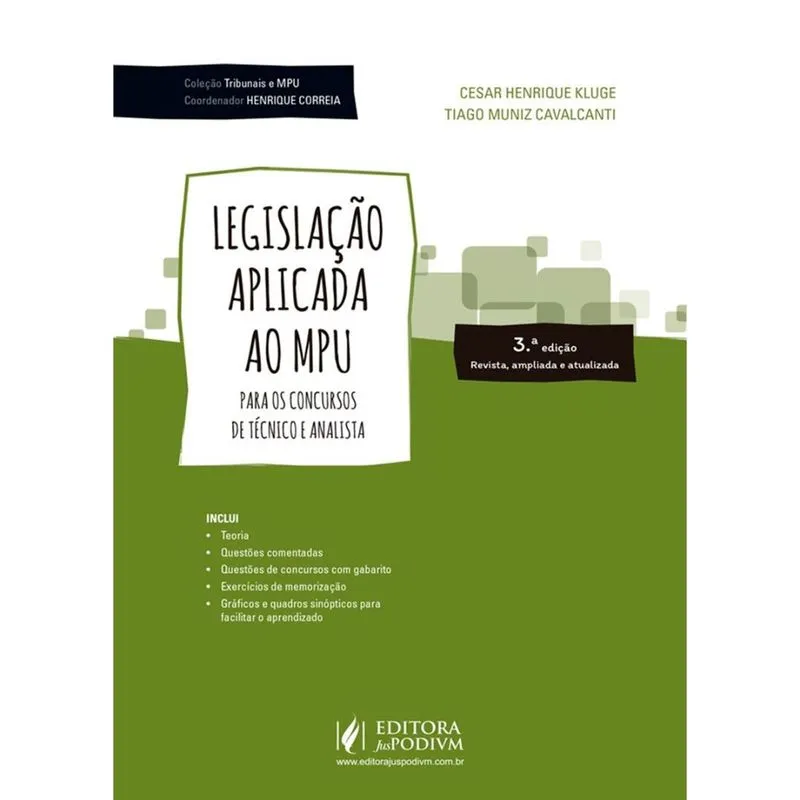 Coleção Tribunais e Mpu: Legislação Aplicada ao Mpu
