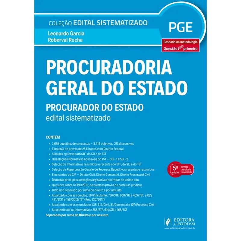 Procuradoria Geral Do Estado - Juspodivm