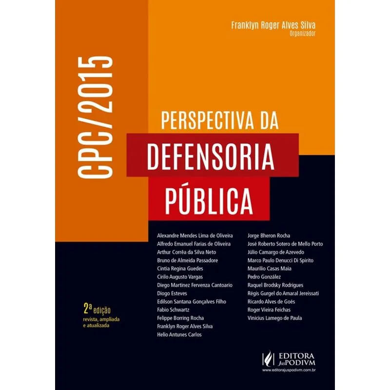 Perspectiva Da Defensoria Publica Cpc/2015 - Juspodivm