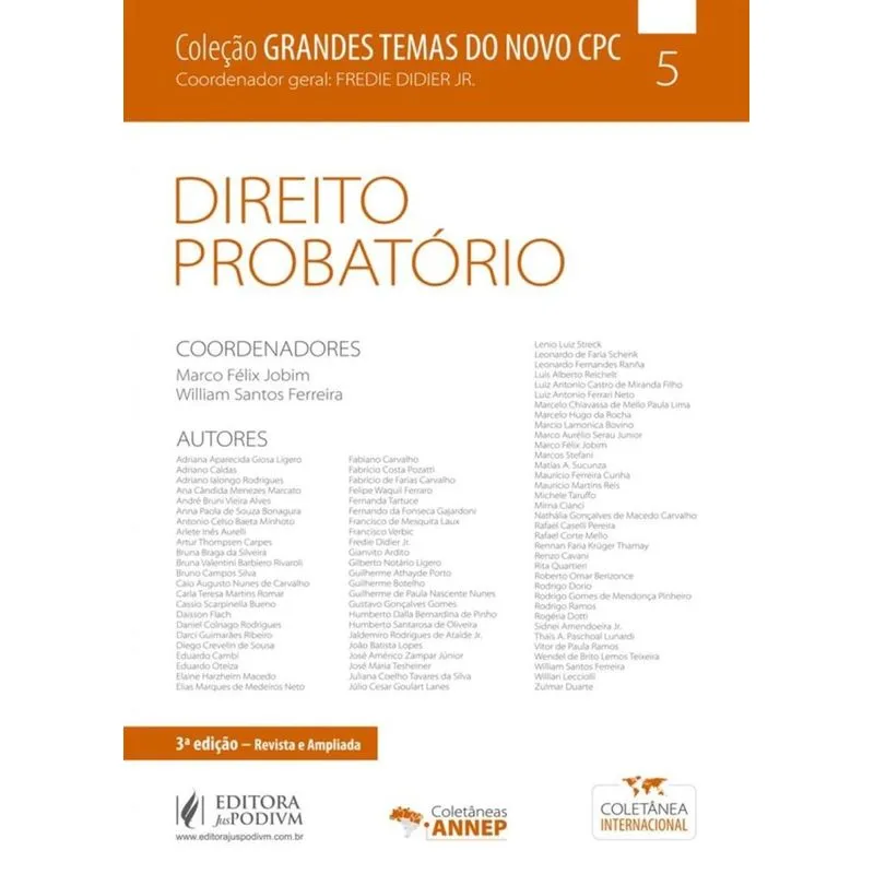 Direito Probatorio - Vol 5 - Juspodivm