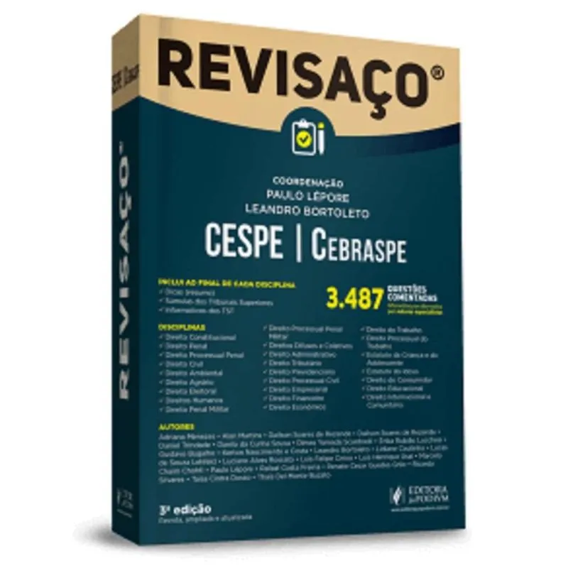 Revisaco - Cespe - Cebraspe - Juspodivm