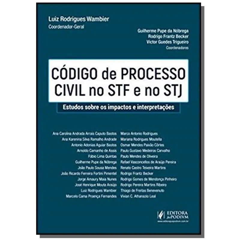 Codigo De Processo Civil No Stf E No Stj - Juspodivm