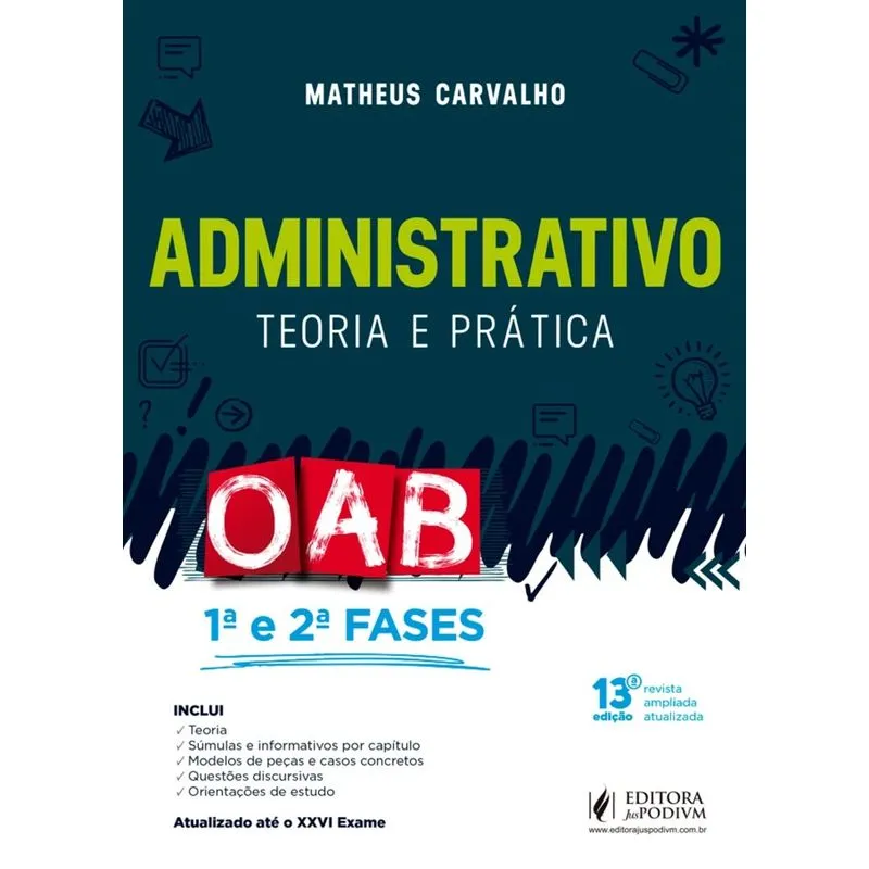 Administrativo - 1 E 2 Fases Da Oab - Juspodivm - 13 Ed