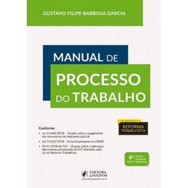 Manual De Processo Do Trabalho - Juspodivm