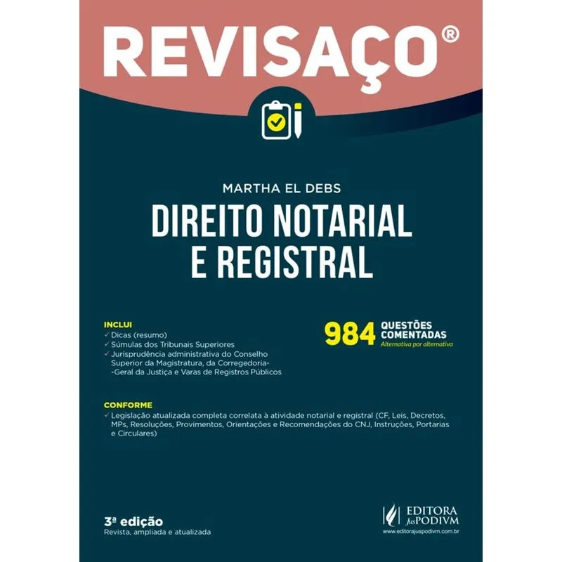 Revisaco - Direito Notarial E Registral - Juspodivm