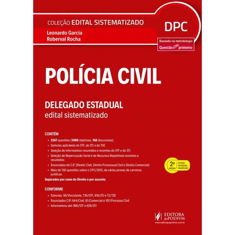 Policia Civil - Delegado Estadual - Juspodivm