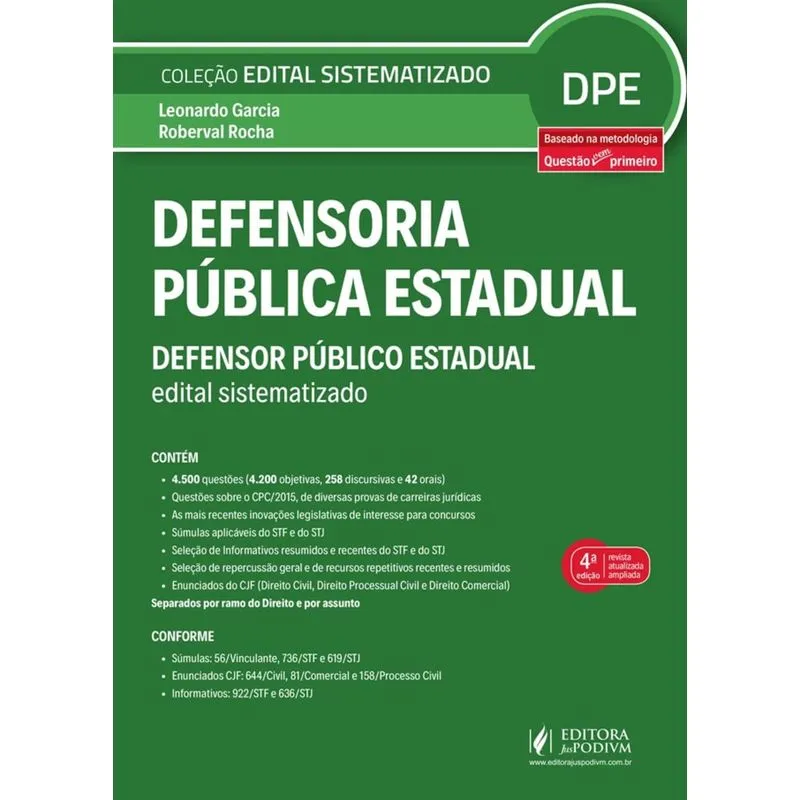 Defensoria Publica Estadual - Juspodivm