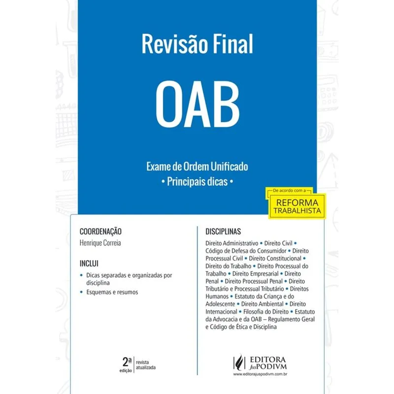 Revisao Final Oab - Dicas Esquemas E Resumos - Juspodivm