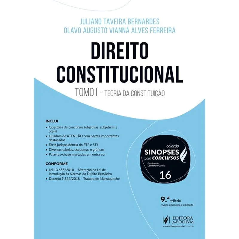 Direito Constitucional - Tomo I - Vol 16 - Juspodivm