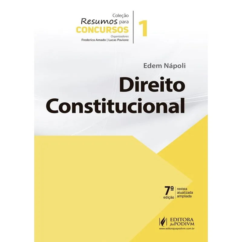 Resumos Para Concursos - Vol 1 - Direito Constitucional - Juspodivm