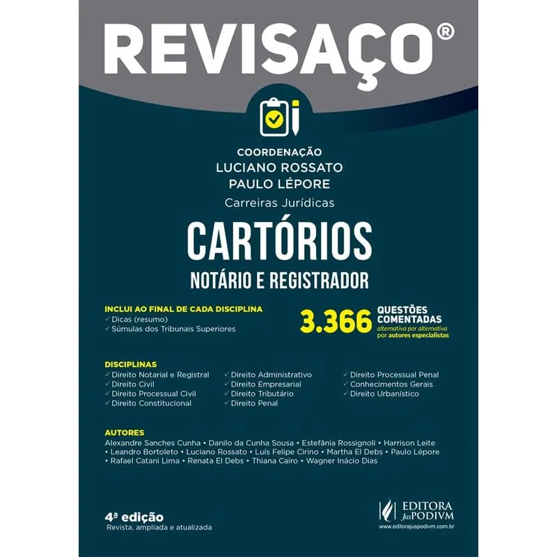 Revisaco Cartorios - Juspodivm