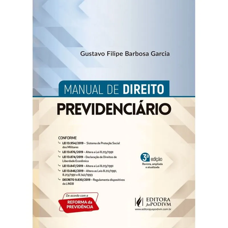 Manual de direito previdenciário