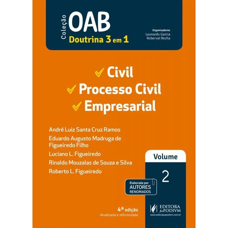 Oab 1ª Fase – Volume 2 - Civil, Processo Civil e Empresarial