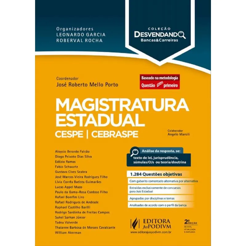 Magistratura Estadual - cespe/cebraspe - 2ª Edição (2019)