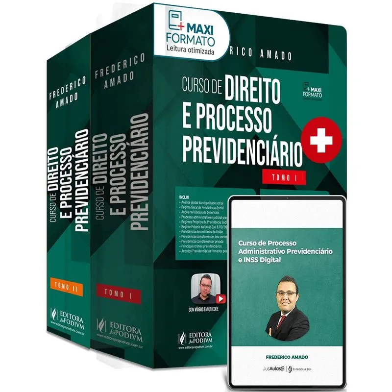 Curso de direito E processo previdenciário - ''MONSTRO VERDE'' (2024) + curso de processo administrativo previdenciário
