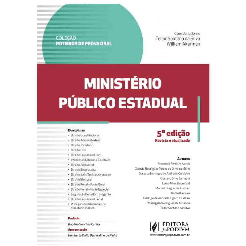 Roteiros de Prova Oral - Ministério Público Estadual - 5ª Edição (2025)