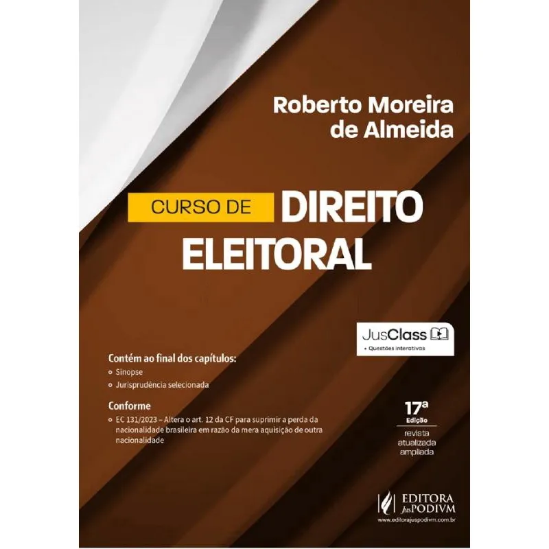 Curso de Direito Eleitoral - 17ª Edição (2024)