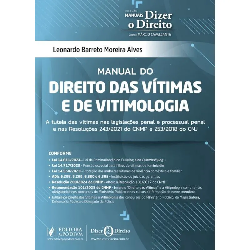 Manual Do Direito Das Vítimas E De Vitimologia (2024)