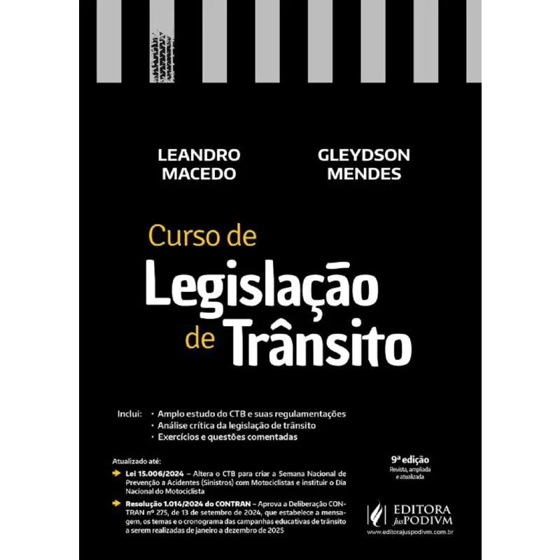 Curso de Legislação de Trânsito - 9ª Edição (2025)