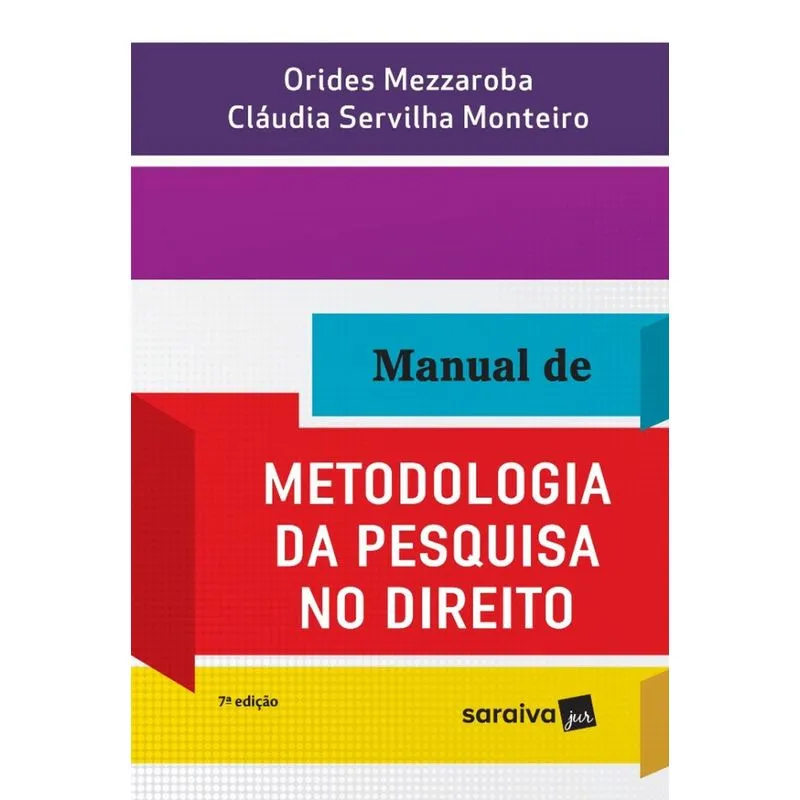 Manual De Metodologia Da Pesquisa No Direito