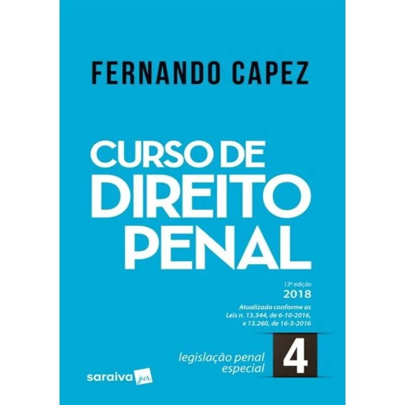 Curso De Direito Penal Vol. 4 Legislacao Penal Especial - 13ª Ed