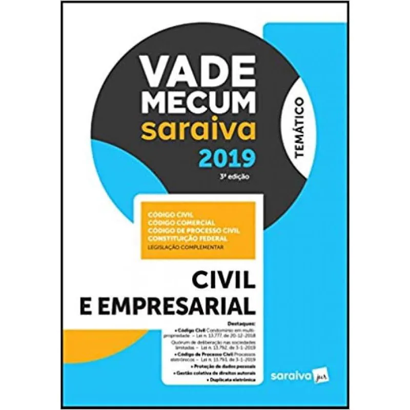Livro Vade Mecum Civil E Empresarial - 3ª Edição De 2019