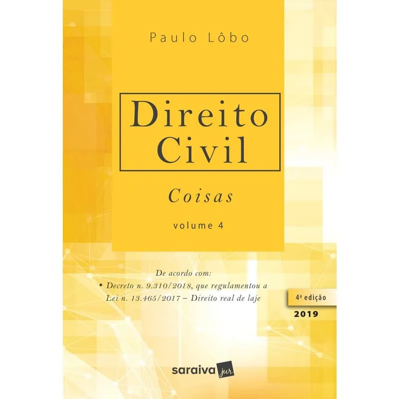 Livro - Direito civil : Coisas - 4ª edição de 2019
