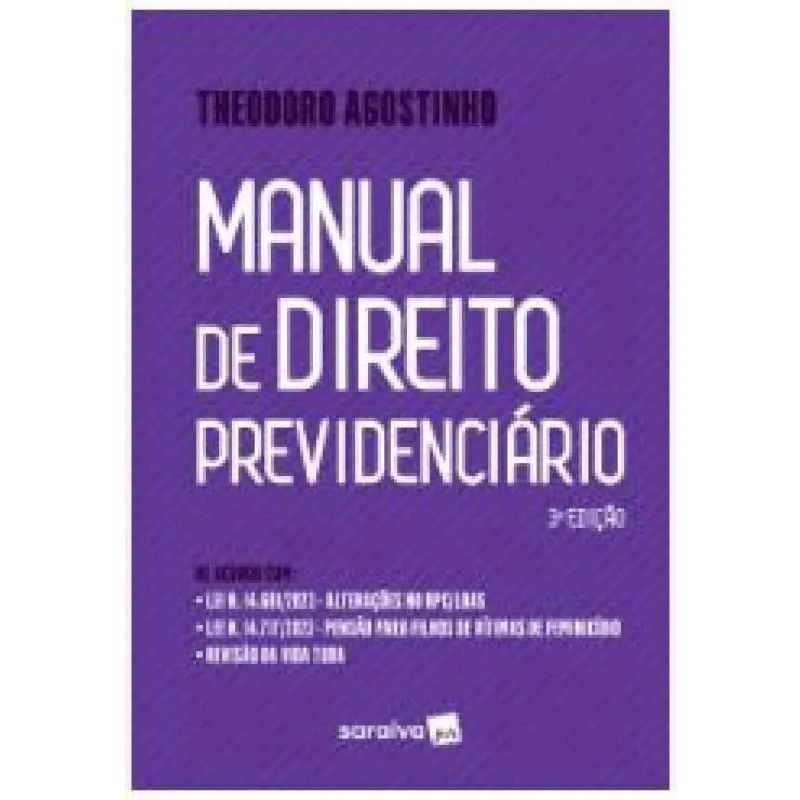 Manual De Direito Previdenciário 3S Ediçao 2024