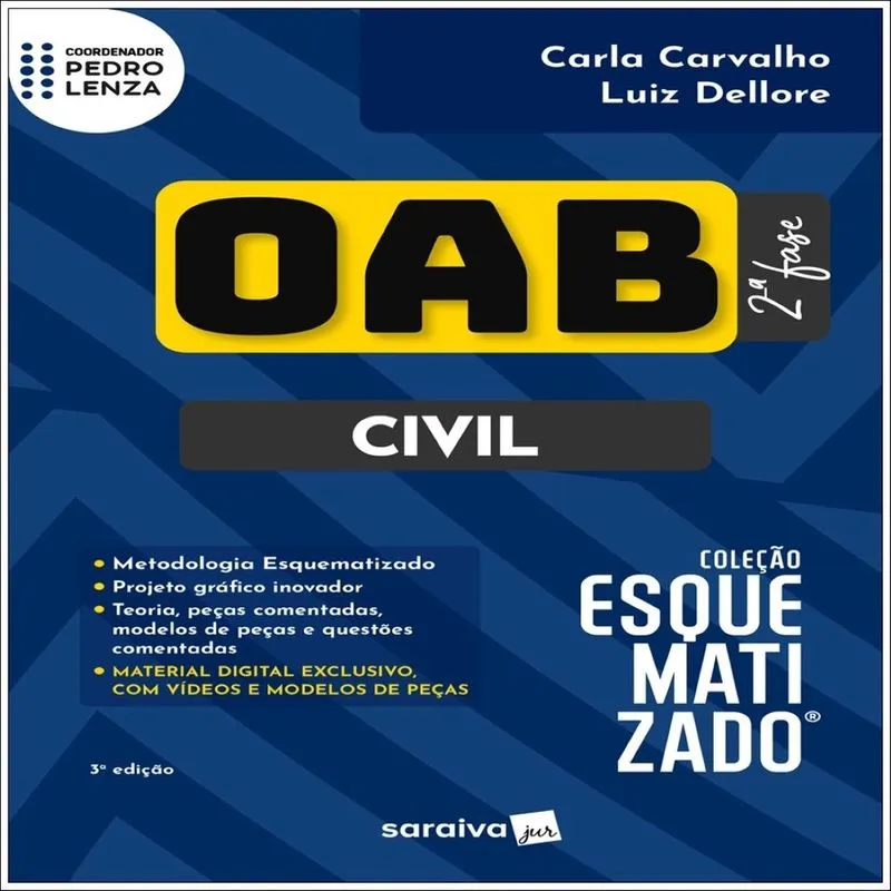 Prática Civil Esquematizado Oab 2ª Fase - Prática Civil - 3ª edição 2024