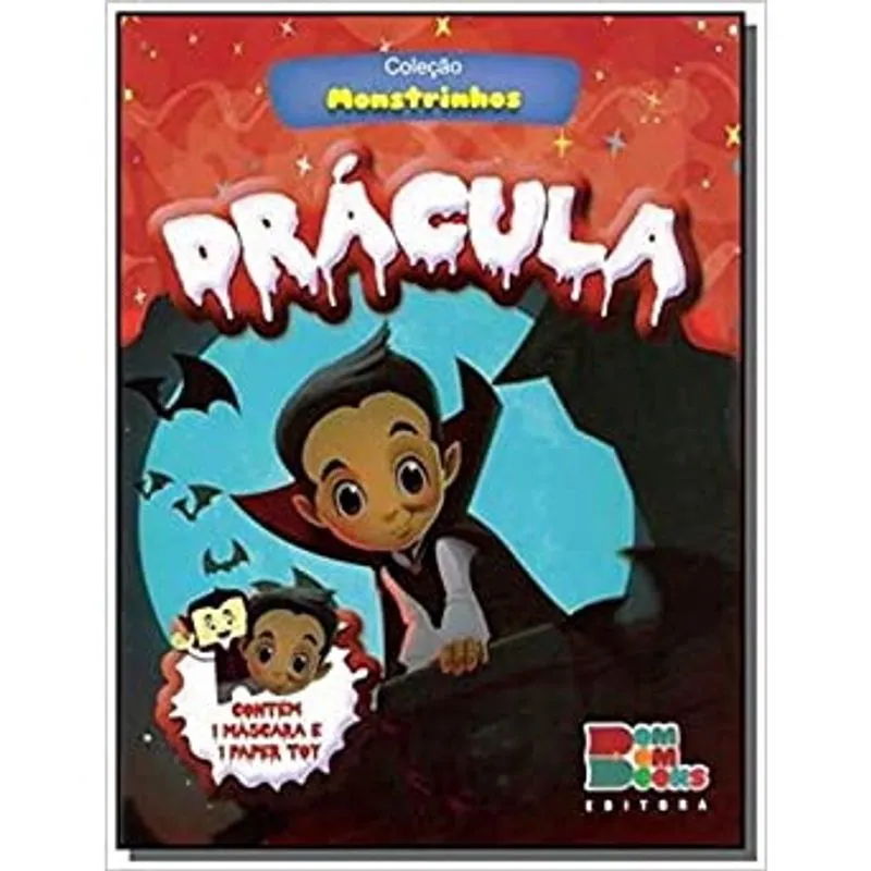 Livro - Monstrinhos com Mascara e Paper Toy - Dracula