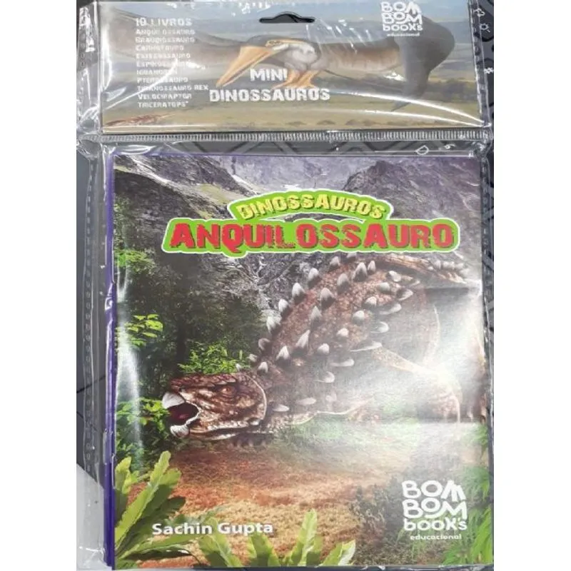 Mini Dinossauros Kit 10 Livros