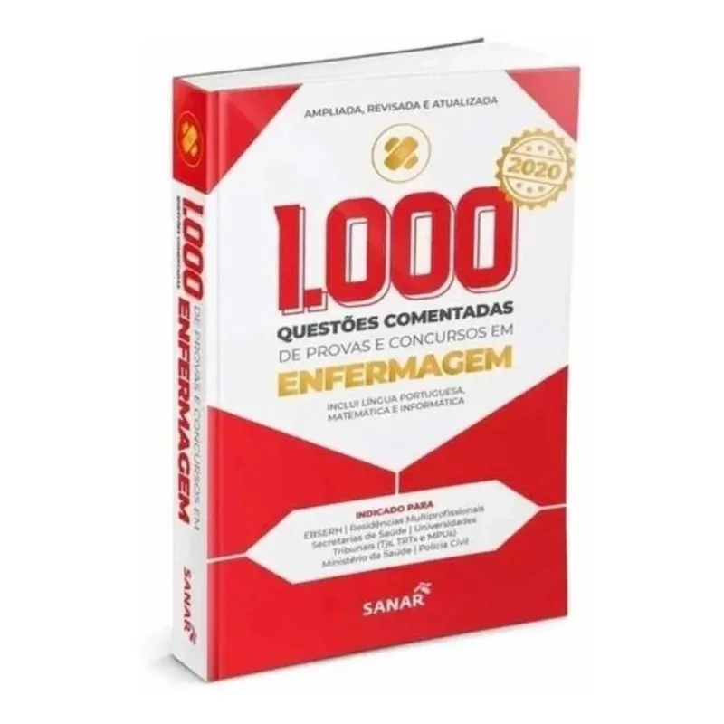 1.000 Questões Comentadas de Enfermagem 3ª Ed 2020