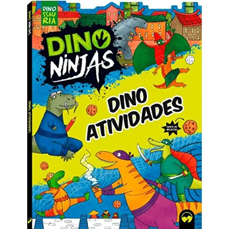 Dino atividades ninjas: Azul